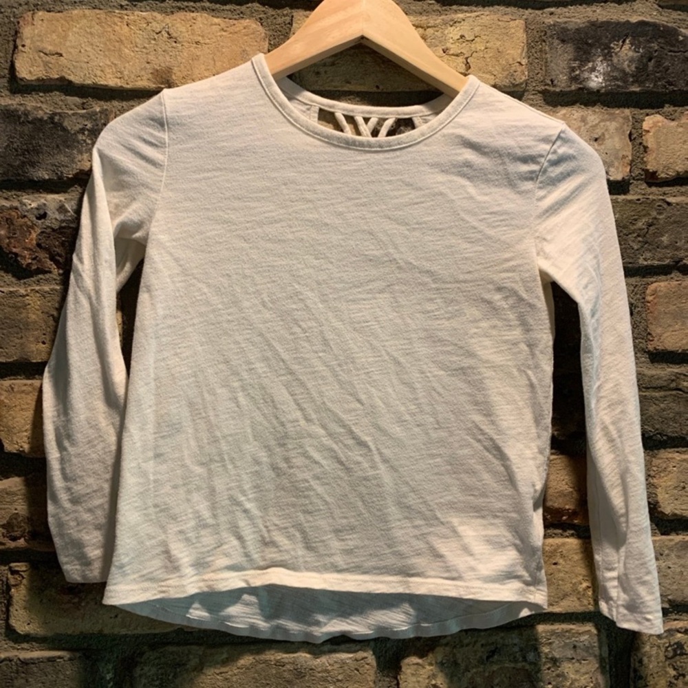 Girls Gap high-Low long sleeve shirt size 6